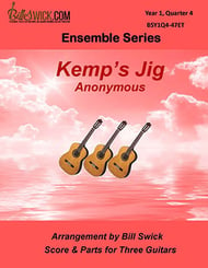 Bill Swick's Year 1, Quarter 4 - Ensembles for Three Guitars Guitar and Fretted sheet music cover Thumbnail